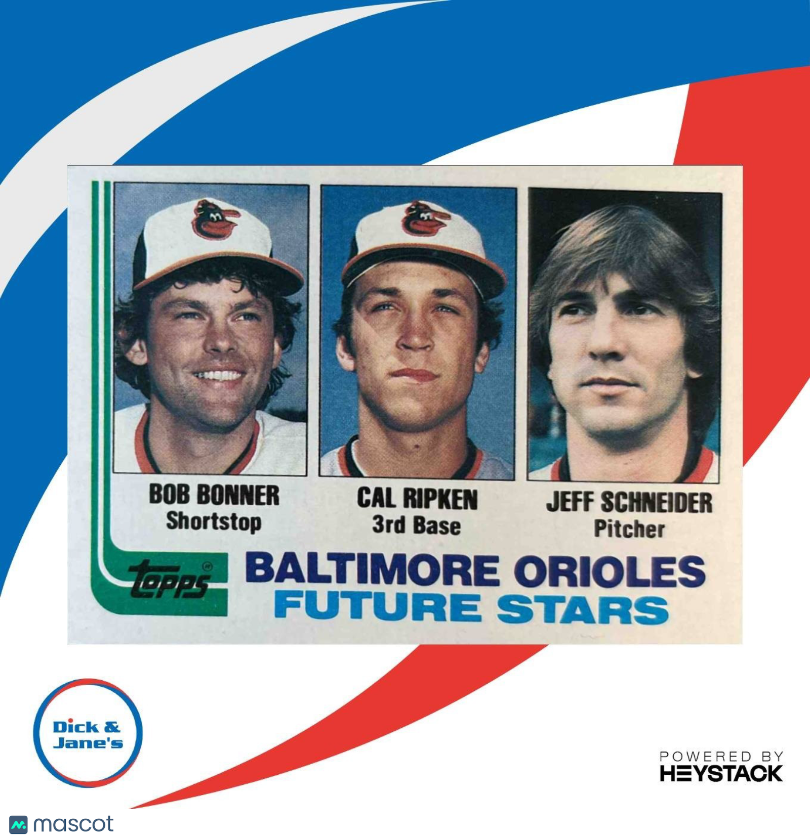 1982 Topps Future Stars (Bob Bonner Cal Ripken Jeff Schneider) #21 RC Baltimore - Sports Cards