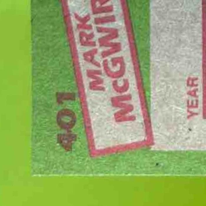 1985 Topps Mark McGwire #401 RC USA - Sports Cards