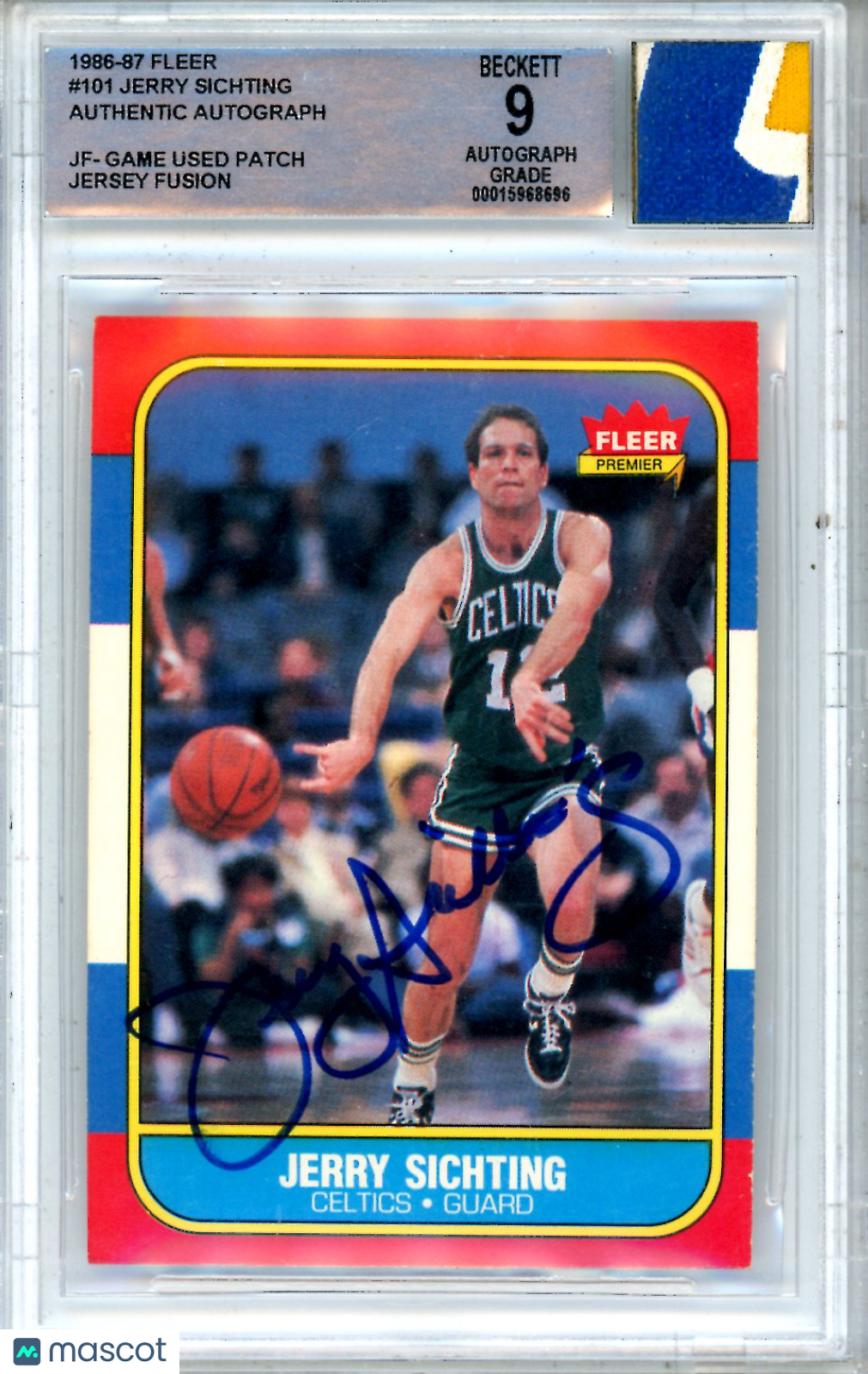 1986 Fleer Jerry Sichting Signature #101 BGS Authentic