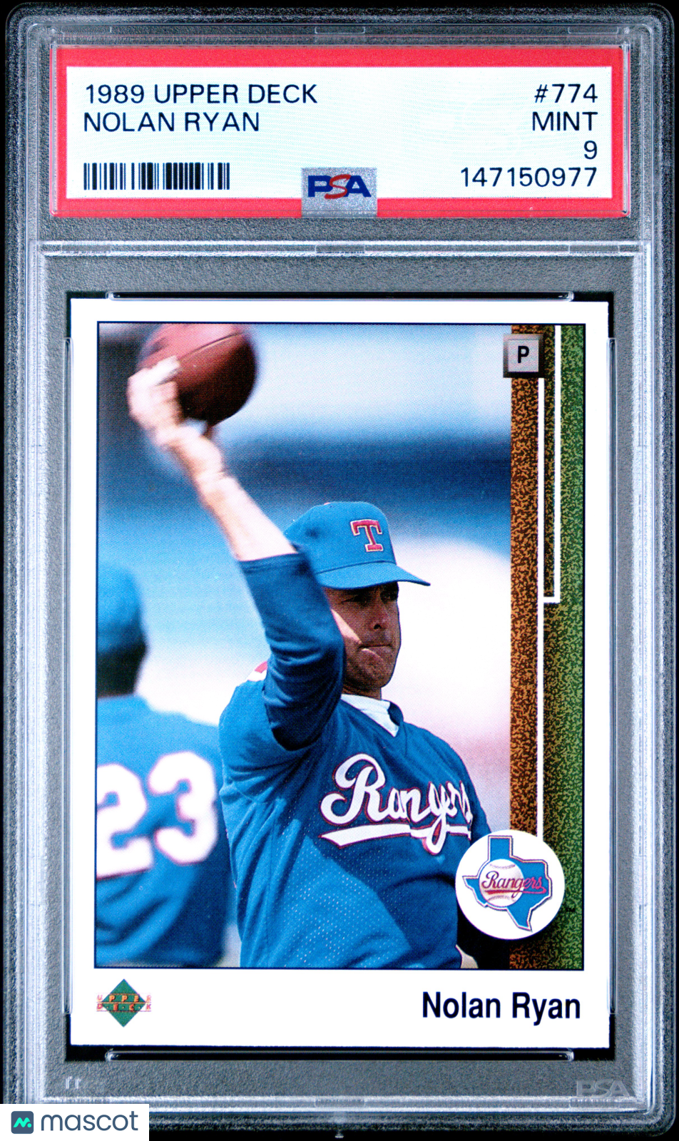 1989 Upper Deck Nolan Ryan #774 PSA 9 - Graded Sports Cards