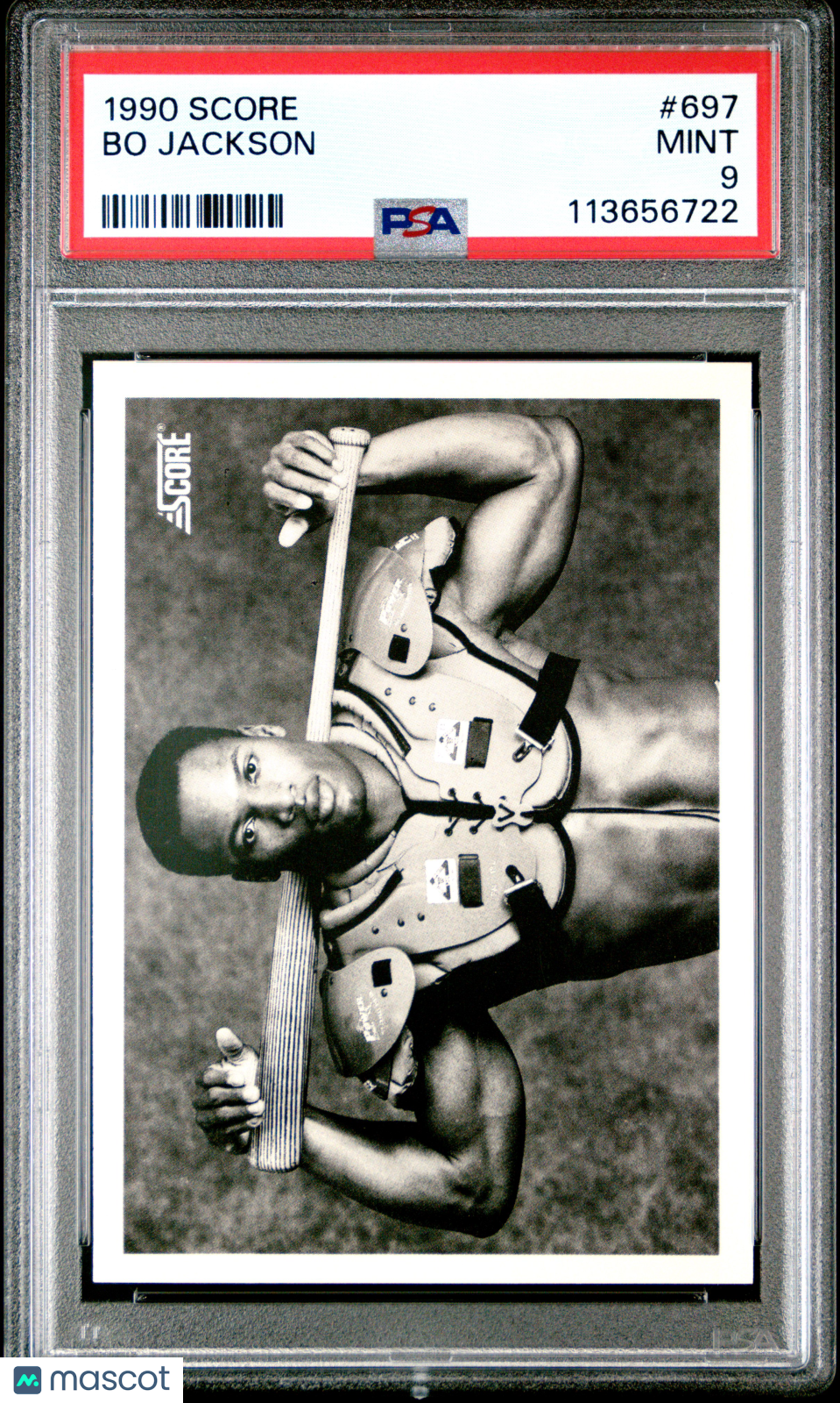 1990 Score Bo Jackson #697 PSA 9 MINT Kansas City Royals ’Bo Knows’ Graded Sports Cards
