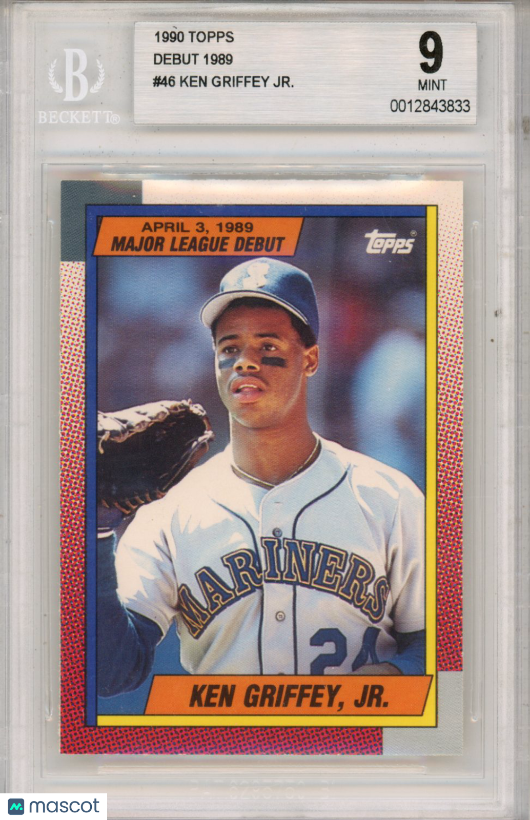 1990 Topps Debut ’89 Ken Griffey Jr. #46 BGS 9 Seattle Mariners - Graded Sports Cards