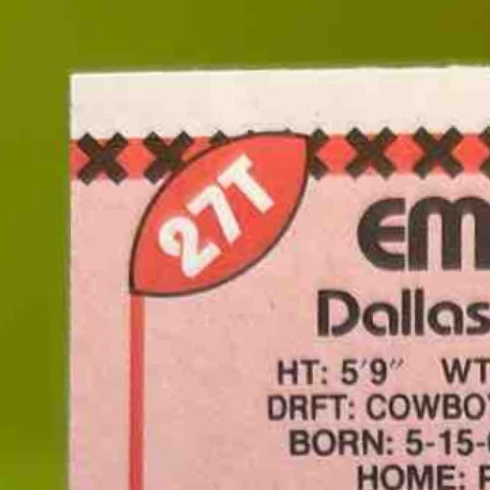 1990 Topps Traded Emmitt Smith #27T RC Dallas Cowboys - Sports Cards