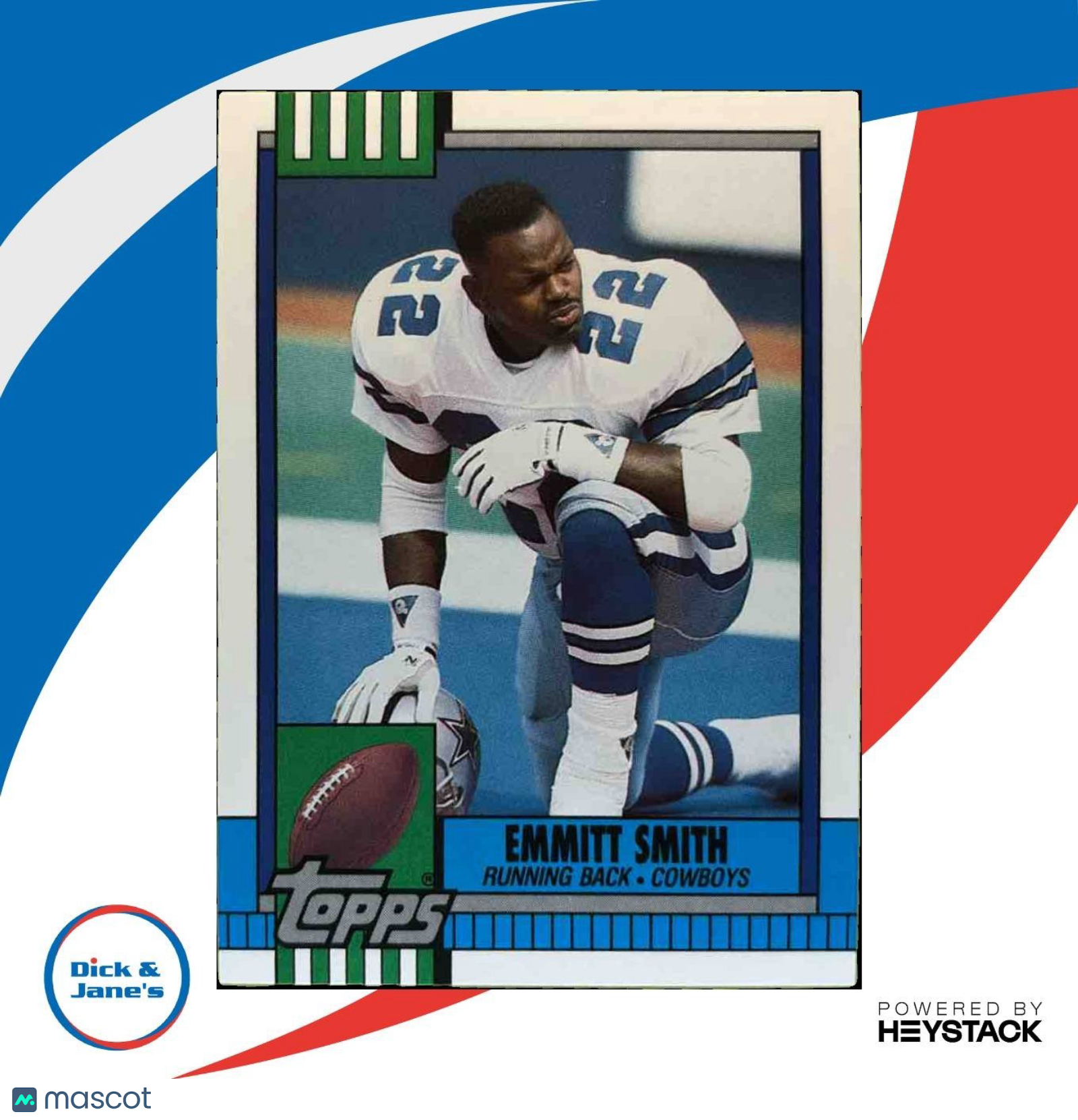 1990 Topps Traded Emmitt Smith #27T RC Dallas Cowboys - Sports Cards