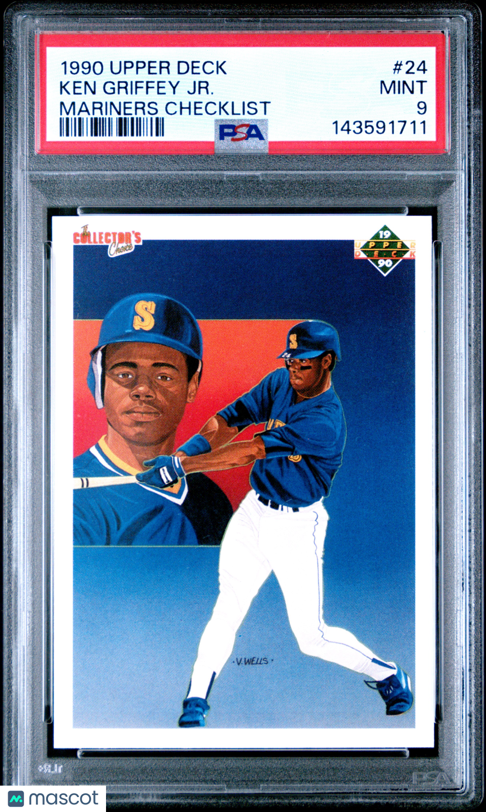 1990 Upper Deck Ken Griffey JR. Mariners Checklist #24