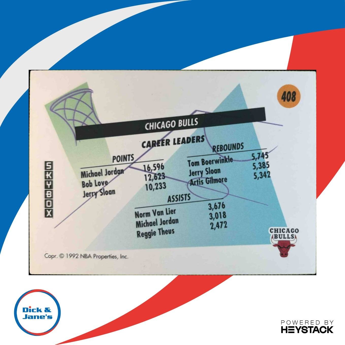 1991-92 Skybox Chicago Bulls #408 - Sports Cards