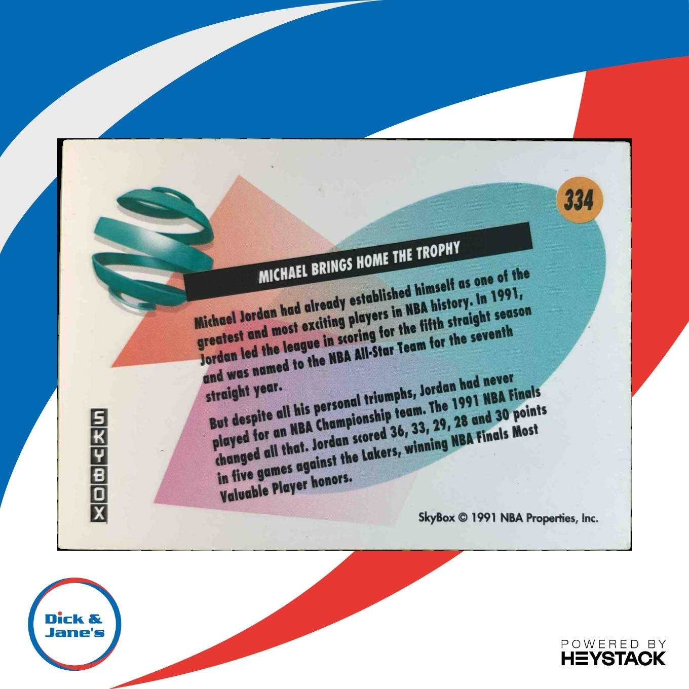 1991-92 Skybox Michael Jordan #334 Chicago Bulls - Sports Cards