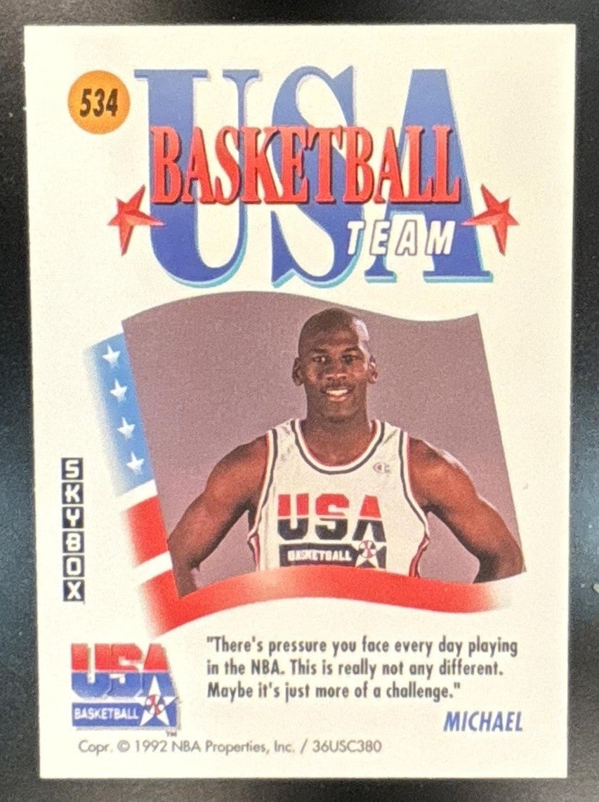 1991-92 Skybox Michael Jordan #534 USA - Sports Cards