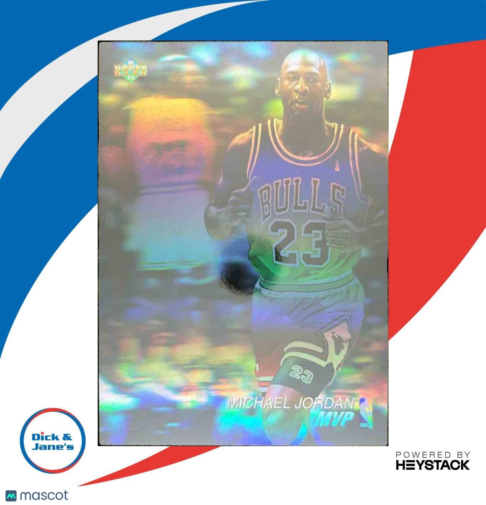 1991-92 Upper Deck Michael Jordan Award Winner Holograms #AW4 Chicago Bulls - Sports Cards