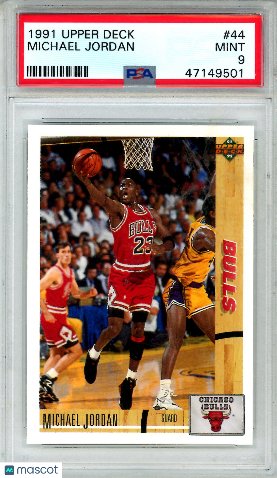 1991 Upper Deck Michael Jordan #44 PSA 9 MINT Chicago Bulls - Graded Sports Cards