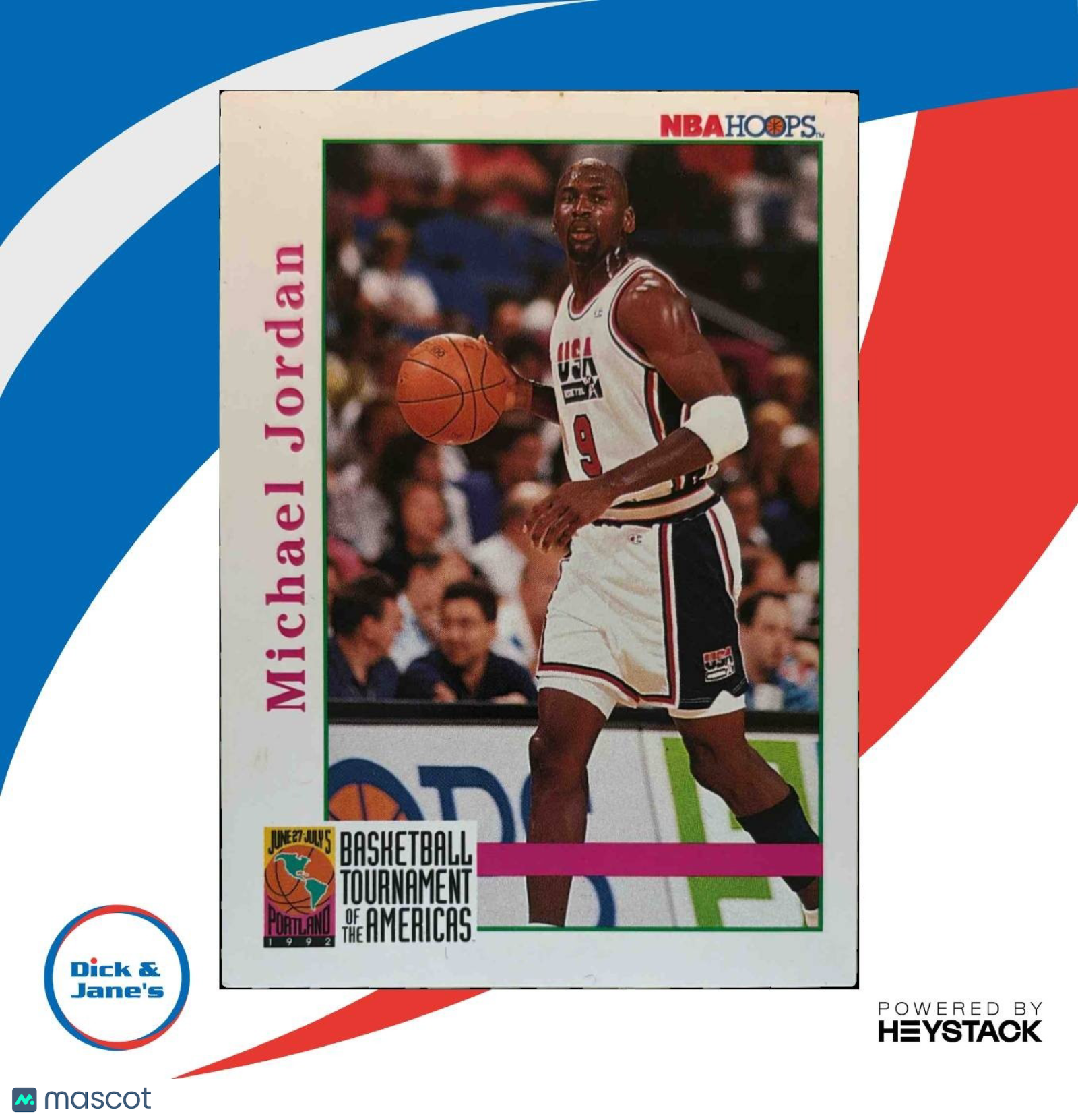 1992-93 Hoops Michael Jordan #341 USA - Sports Cards