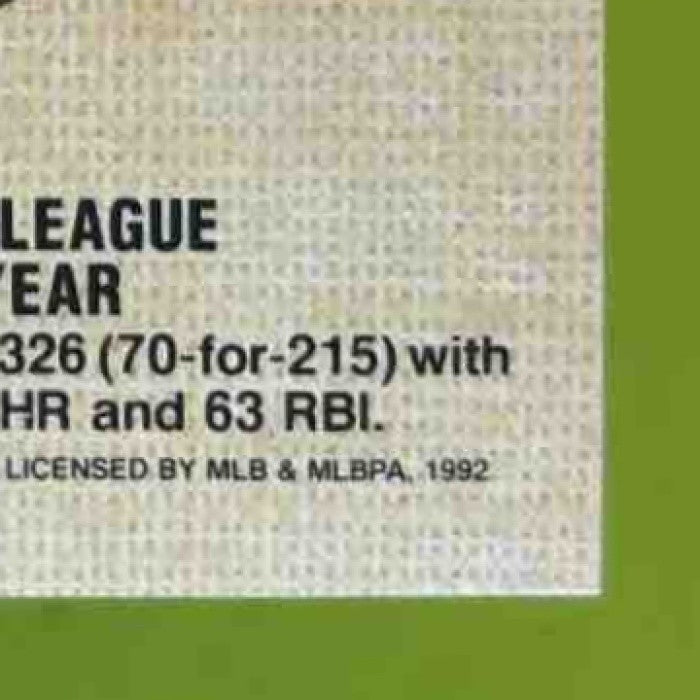 1992 Bowman Manny Ramirez #676 RC - Sports Cards