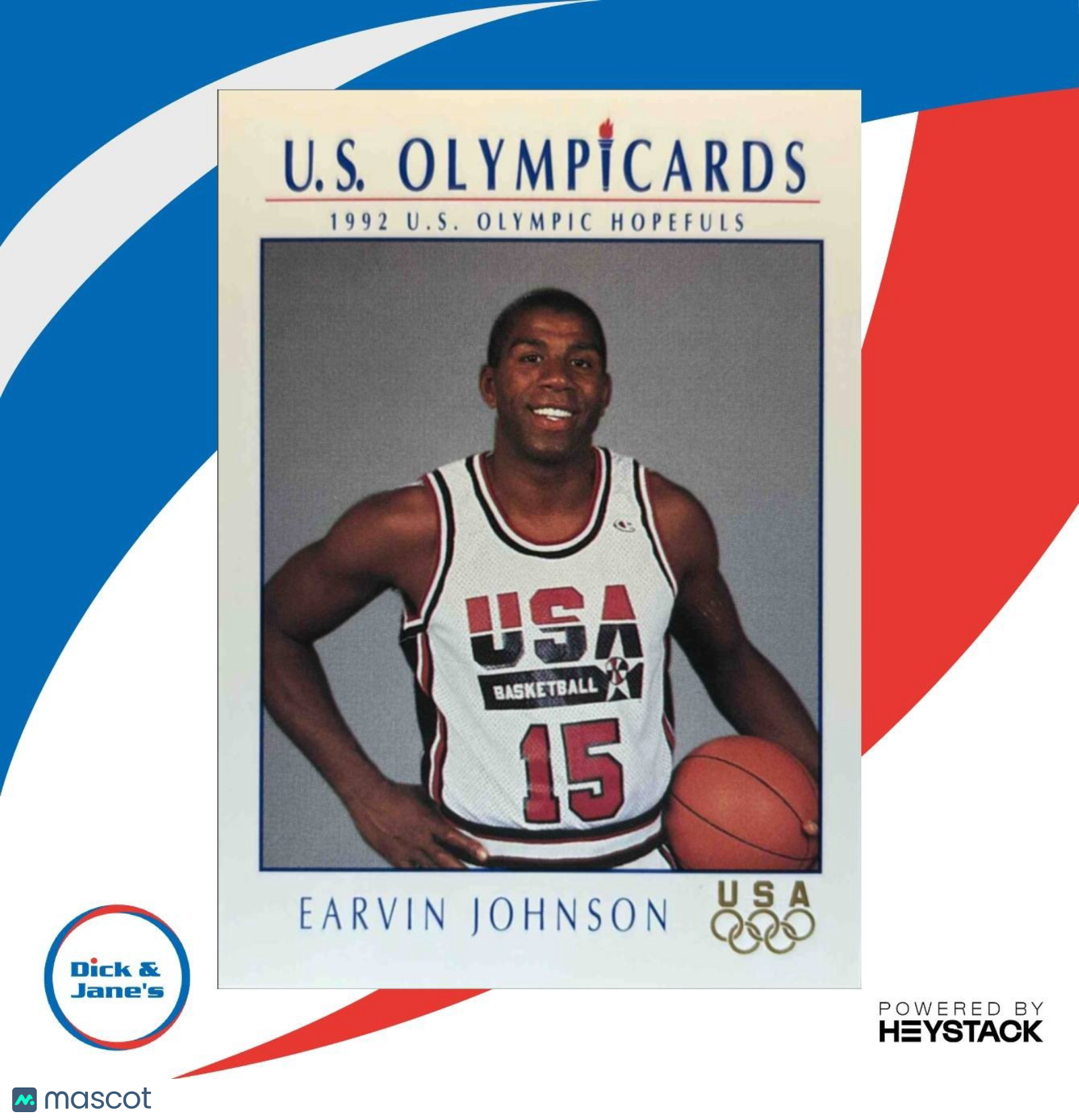 1992 Impel Olympicards: U.S. Olympic Hopefuls Earvin Johnson #11 USA - Sports Cards