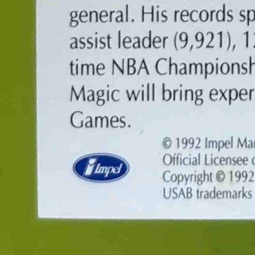 1992 Impel Olympicards: U.S. Olympic Hopefuls Earvin Johnson #11 USA - Sports Cards