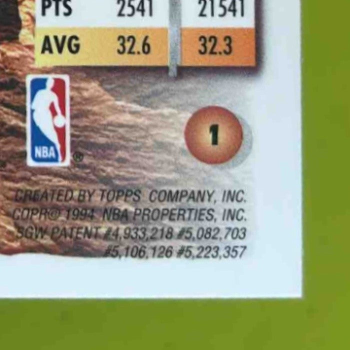 1993-94 Topps Finest Michael Jordan #1 Chicago Bulls - Sports Cards