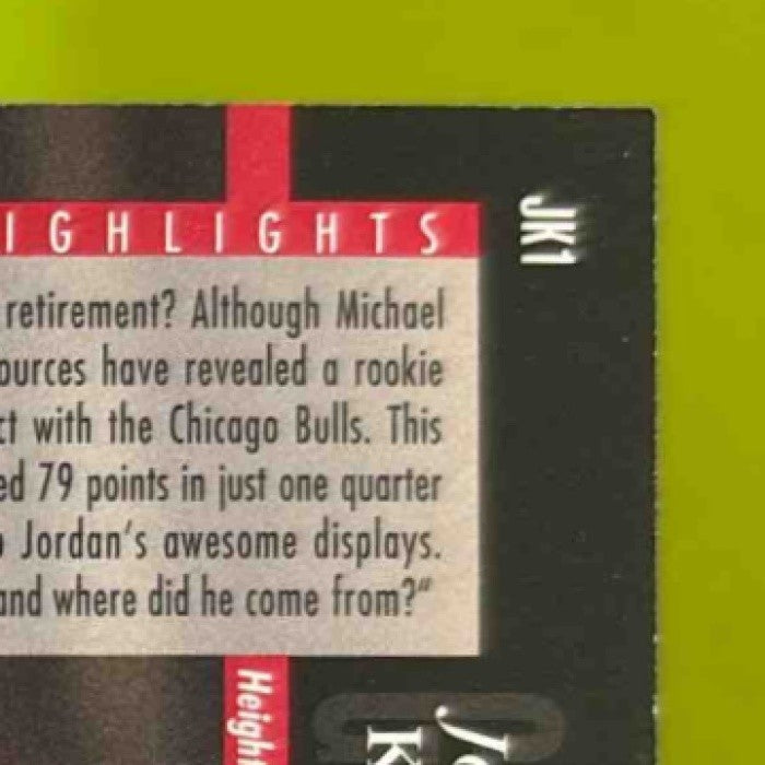 1993-94 Upper Deck Special Edition Johnny Kilroy Promo #JK1 MICHAEL JORDAN Bulls - Sports Cards