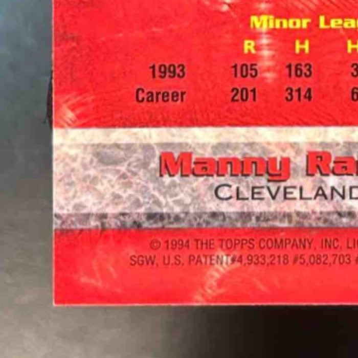 1994 Bowman’s Best Manny Ramirez Red Refractor #88 Cleveland Indians - Sports Cards
