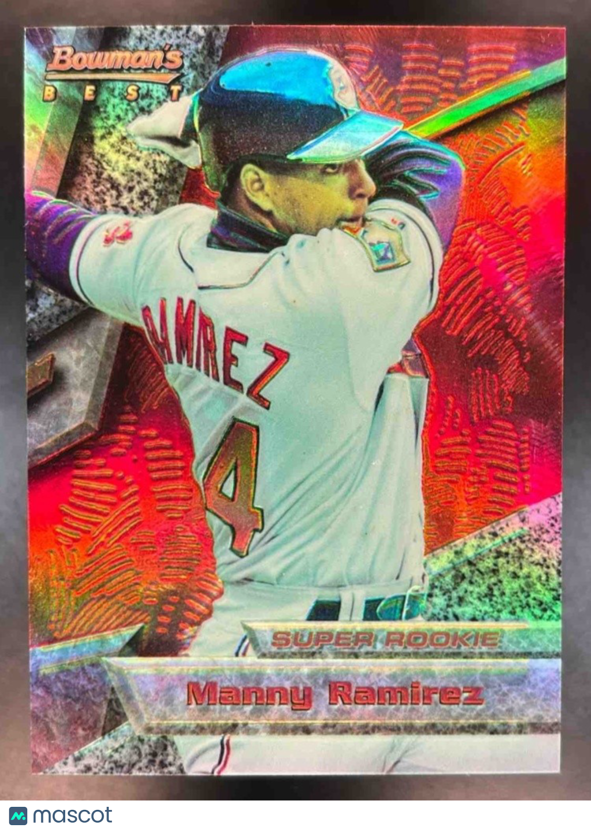 1994 Bowman’s Best Manny Ramirez Red Refractor #88 Cleveland Indians - Sports Cards