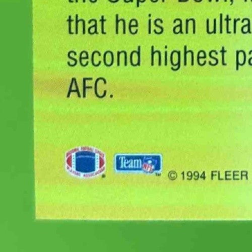 1994 Fleer Ultra Joe Montana Achievement Awards #4 Kansas City Chiefs - Sports Cards