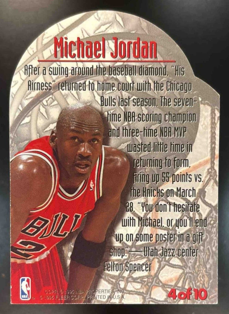 1995-96 Fleer Metal Michael Jordan Maximum #4 Chicago Bulls - Sports Cards