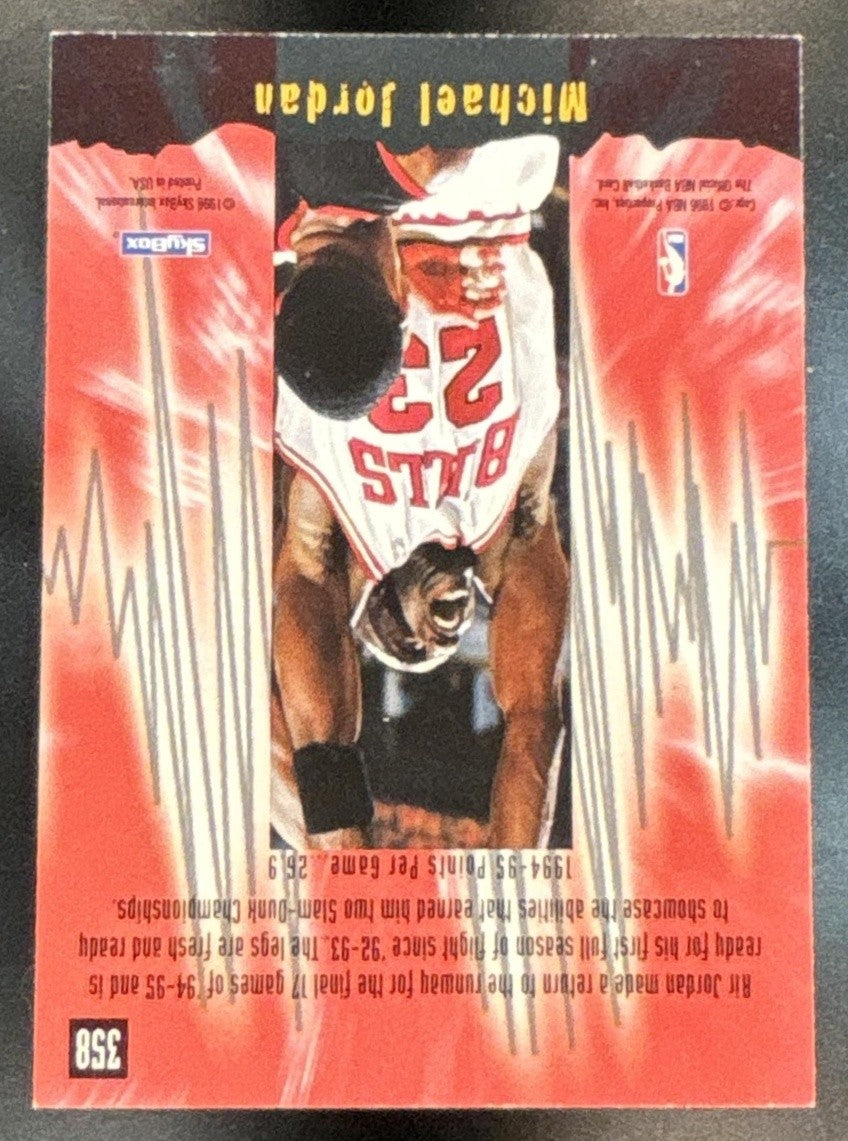1995-96 Hoops Michael Jordan 1995 #358 Emerging Stars Bulls - Sports Cards