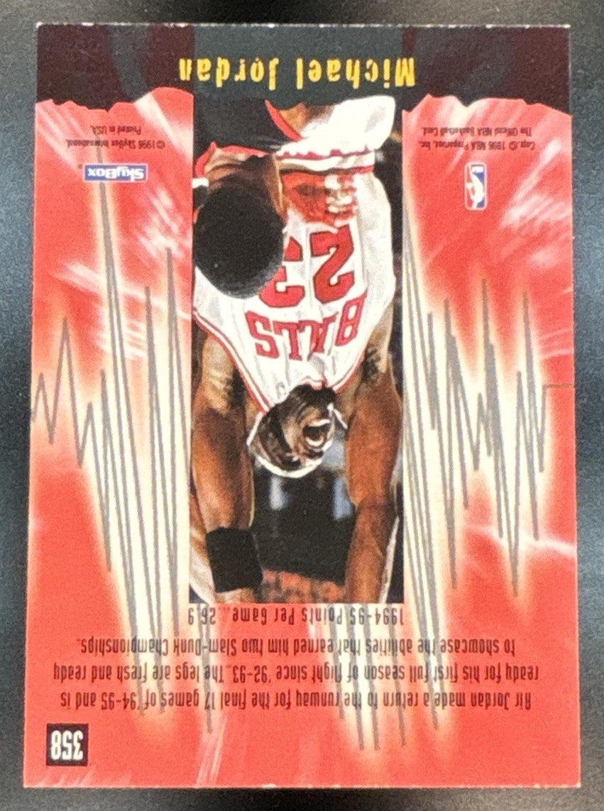 1995-96 Hoops Michael Jordan 1995 #358 Emerging Stars Chicago Bulls - Sports Cards