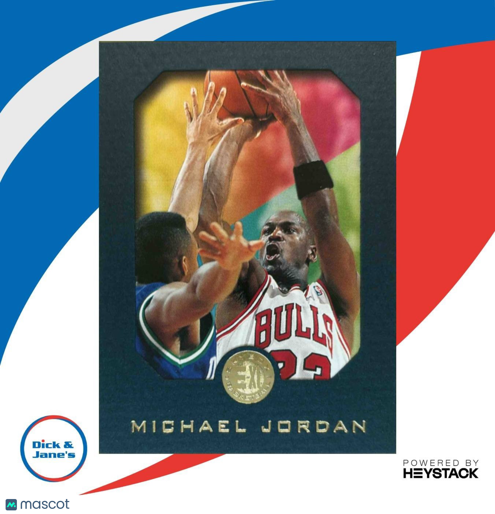 1995-96 Skybox E-XL Michael Jordan Blue #10 Chicago Bulls - Sports Cards