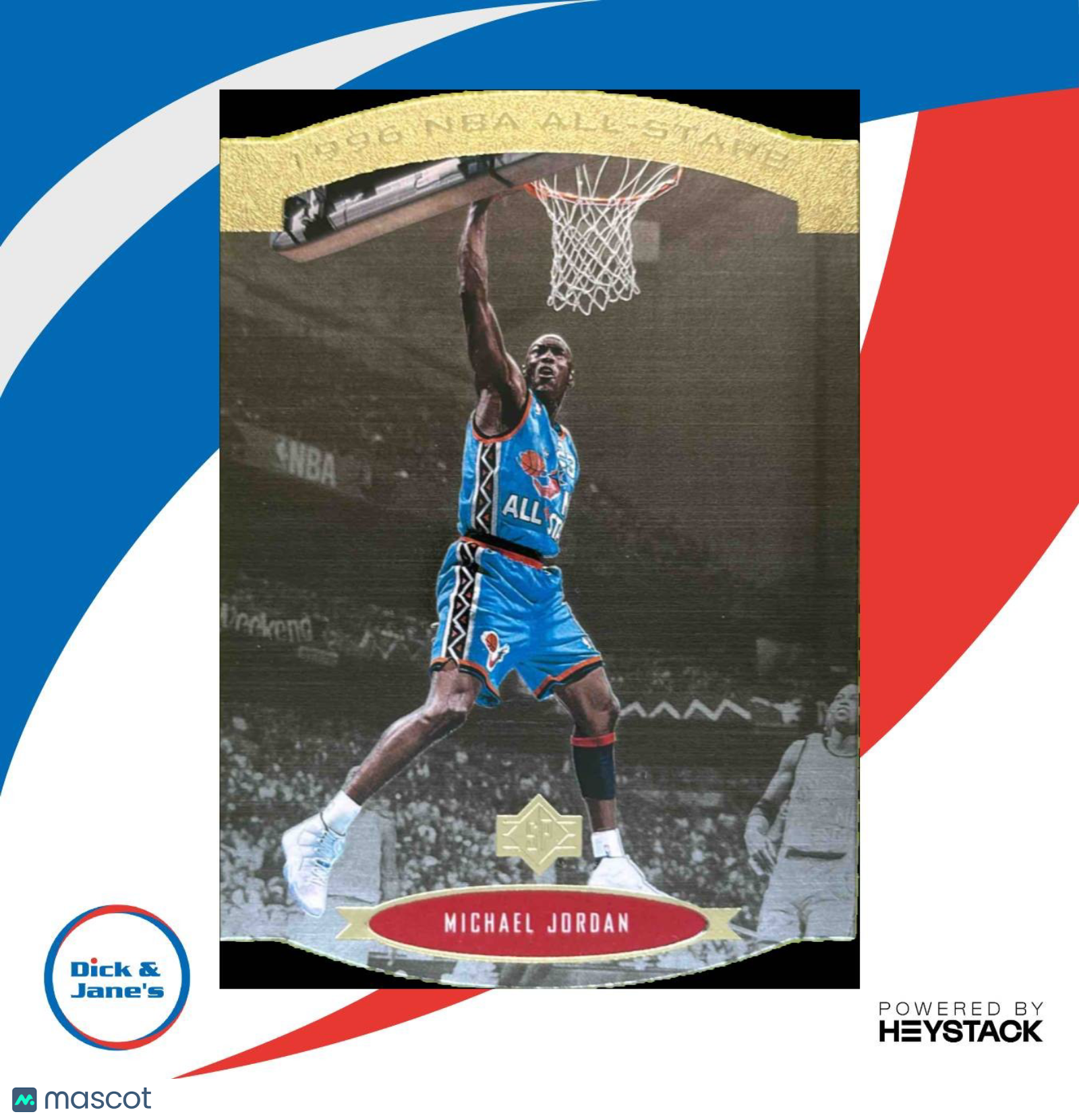 1995-96 SP Michael Jordan All Stars Gold #AS2 Chicago Bulls - Sports Cards
