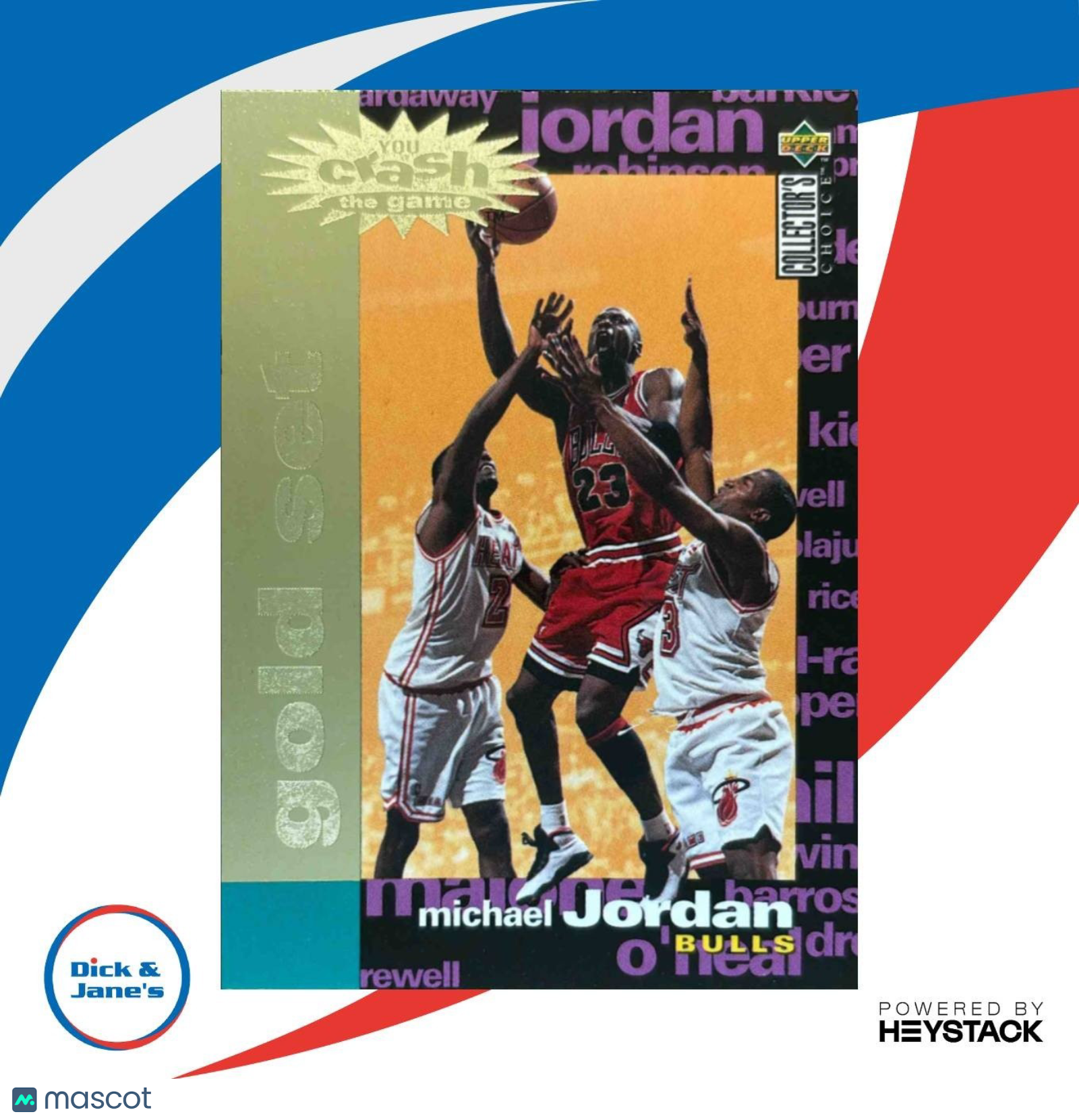 1995-96 Upper Deck Collector’s Choice Michael Jordan Crash the Game Gold Bulls - Sports Cards