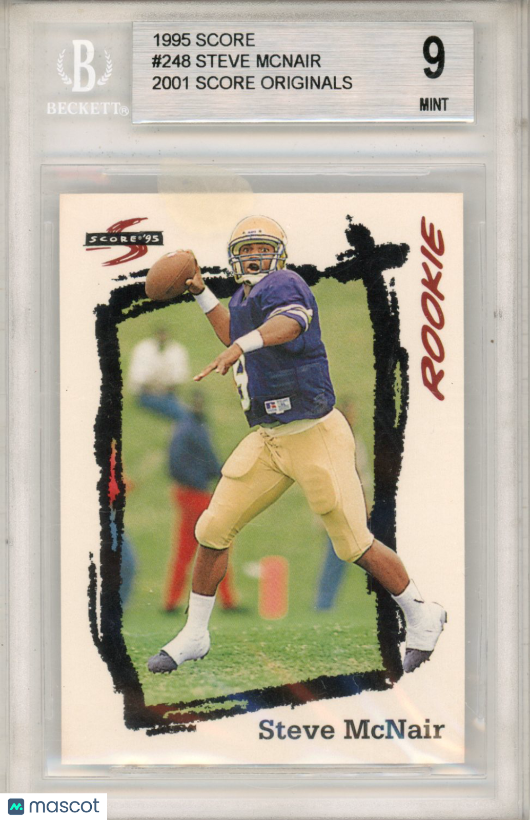 1995 Score Steve McNair #248 BGS 9 - Graded Sports Cards
