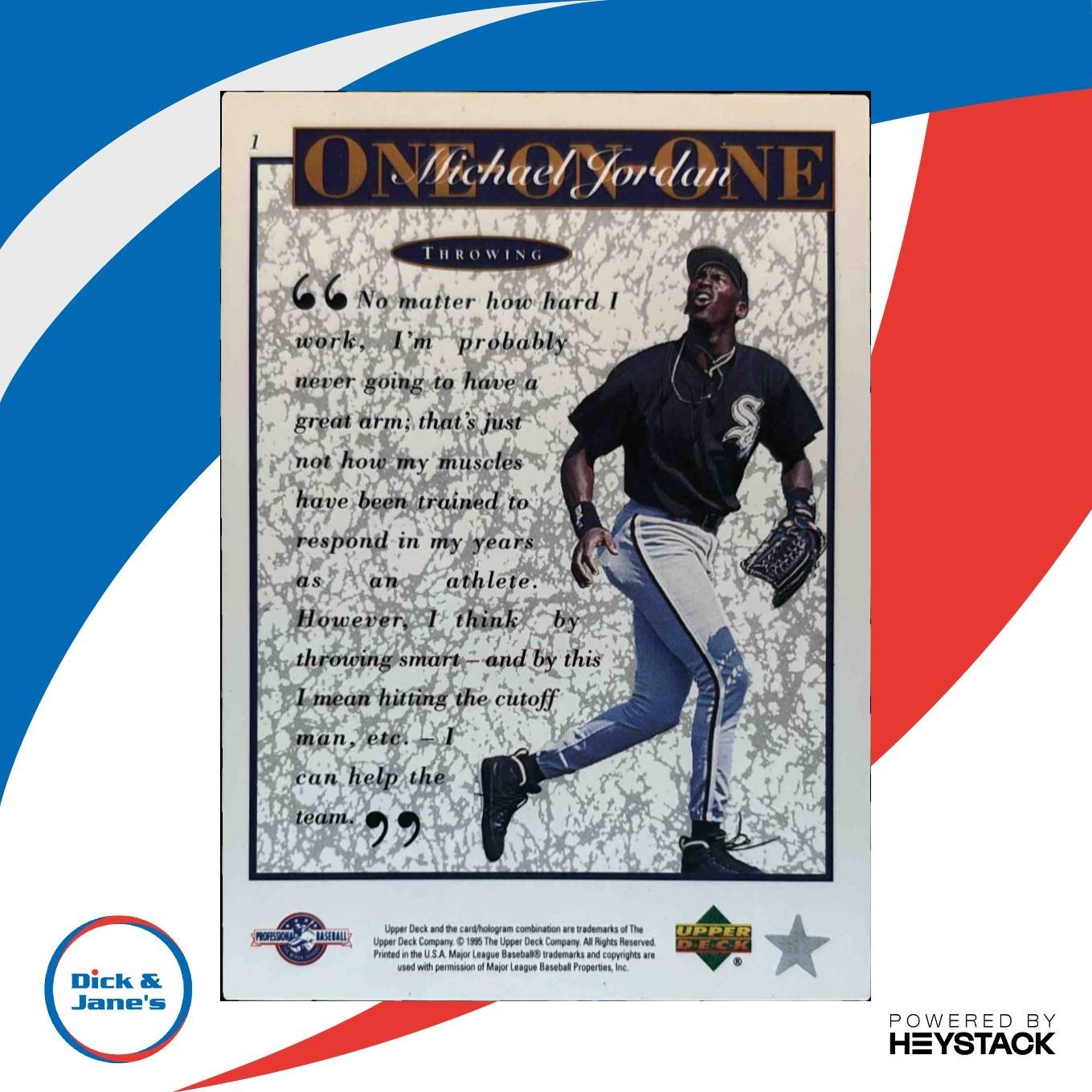 1995 Upper Deck Minor League Michael Jordan One On #1 - Sports Cards