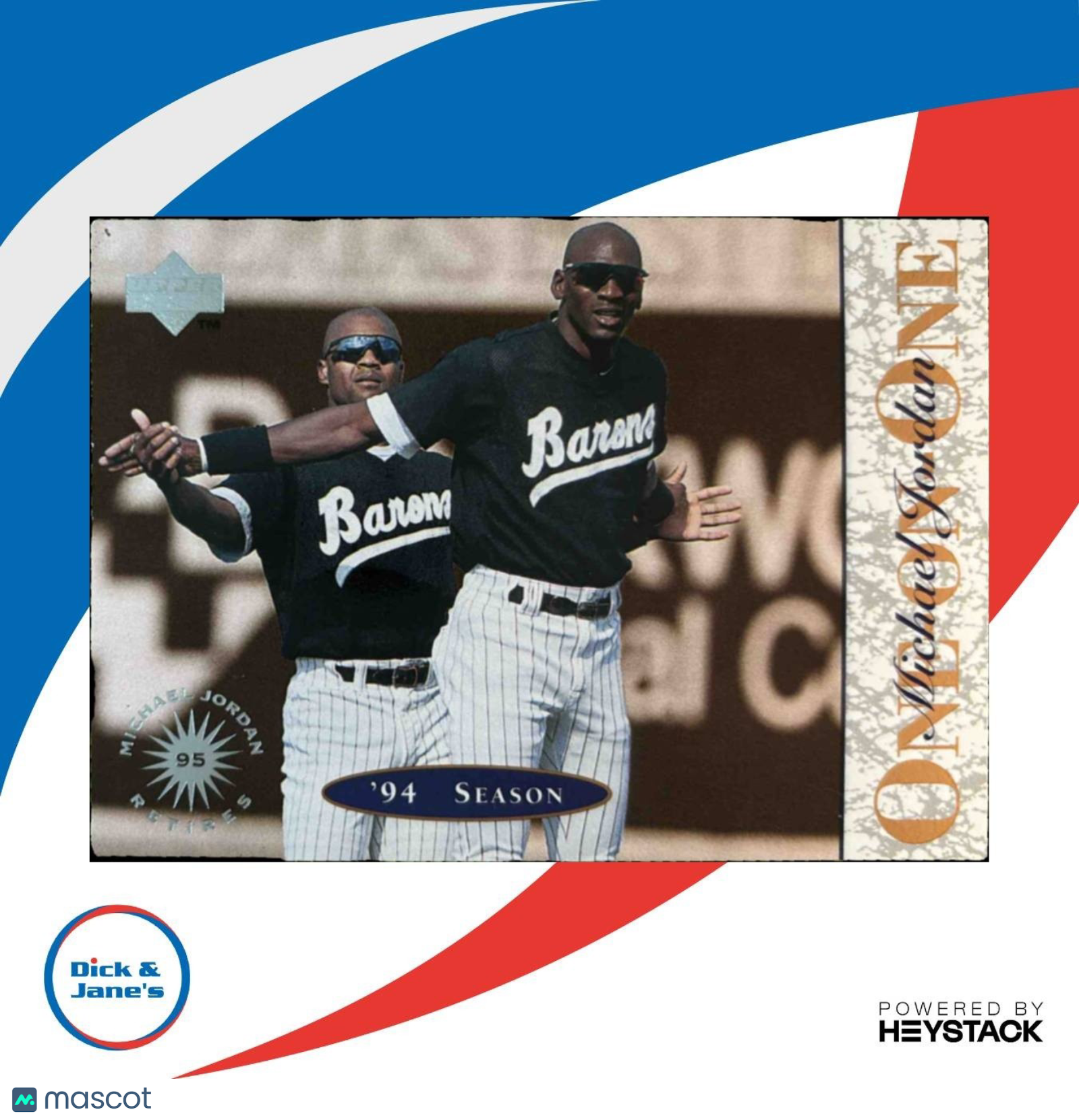 1995 Upper Deck Minor League Michael Jordan One On #7 - Sports Cards