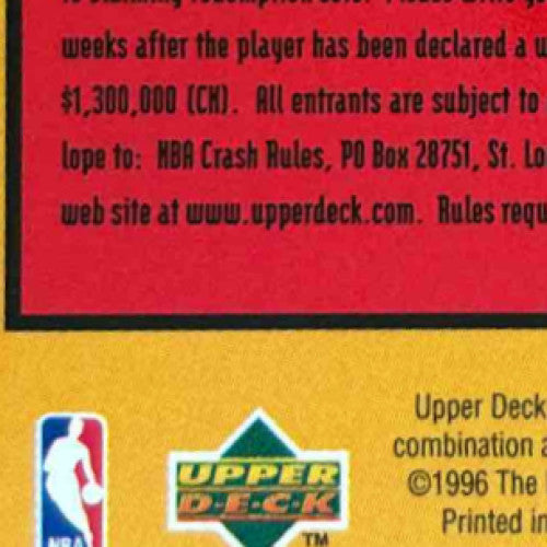 1996-97 Collectors Choice Italian Michael Jordan Crash the Game #C30b Bulls - Sports Cards