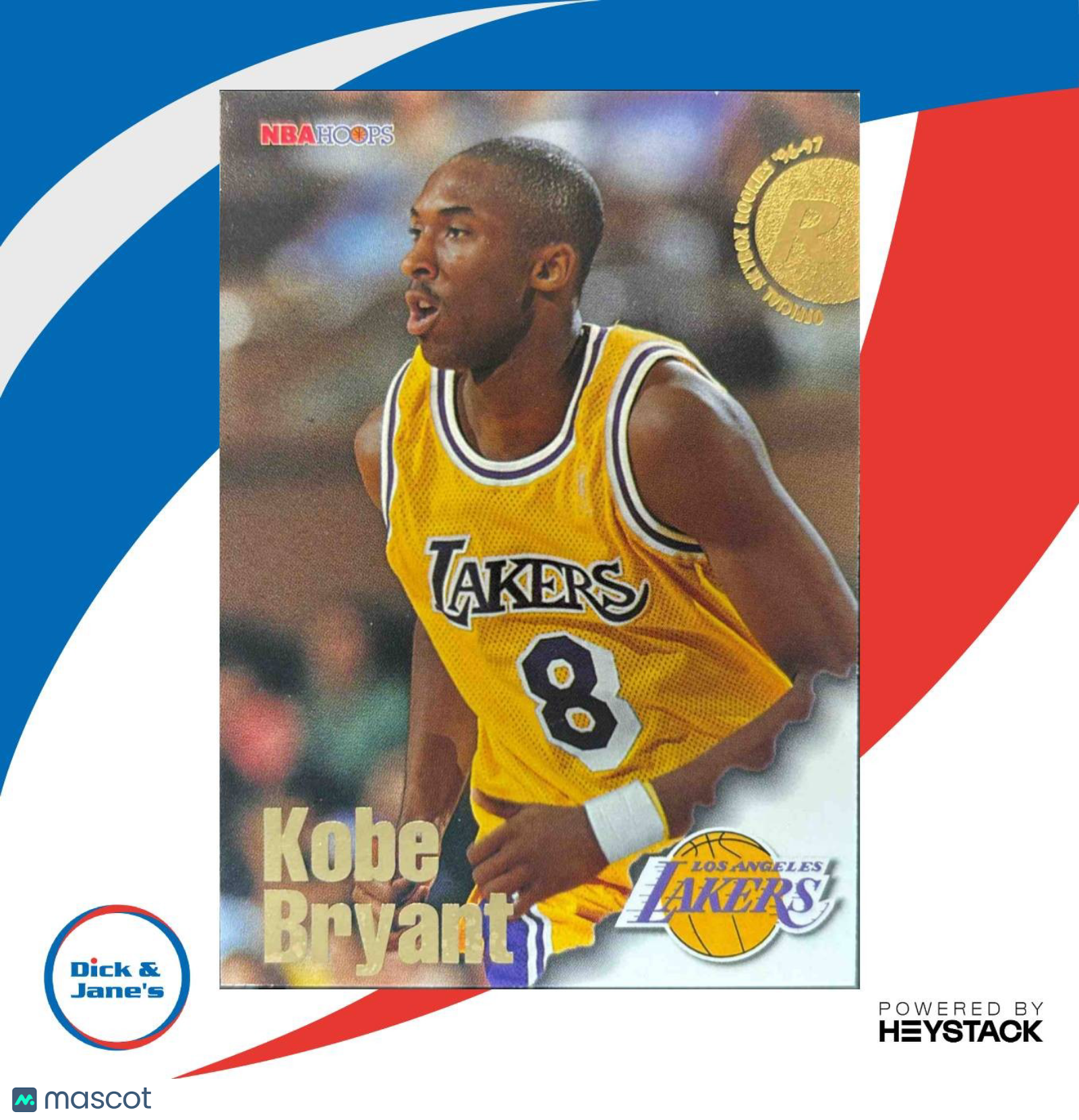 1996-97 Hoops Kobe Bryant #281 RC Los Angeles Lakers - Sports Cards