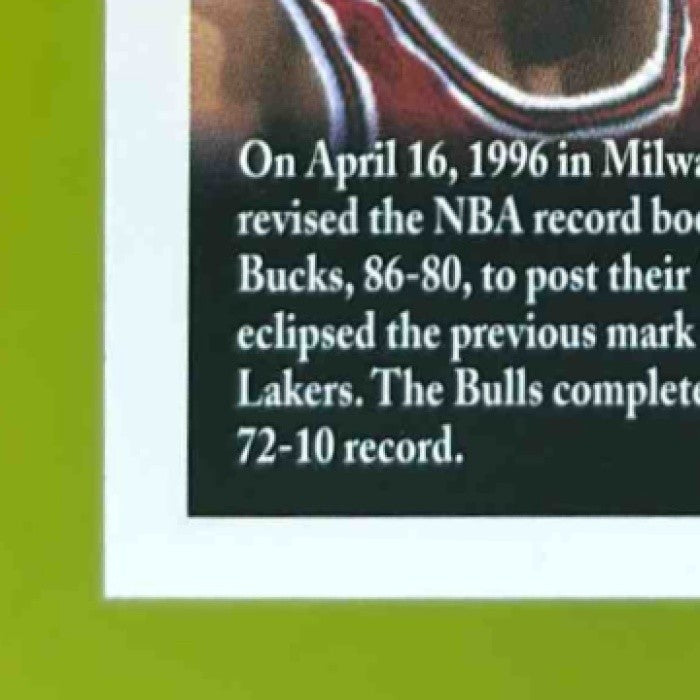 1996-97 Topps Chicago Bulls 72 Wins COMM #72 - Sports Cards