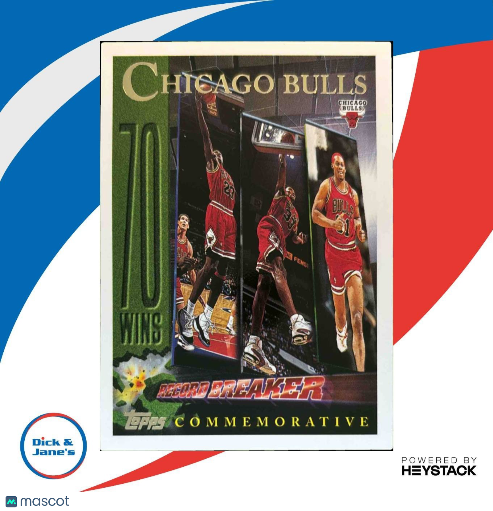 1996-97 Topps Chicago Bulls 72 Wins COMM #72 - Sports Cards