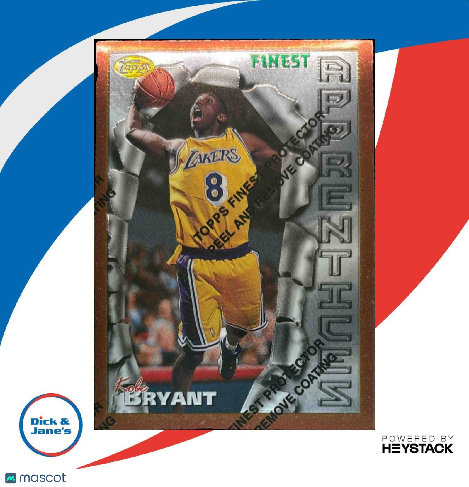 1996-97 Topps Finest Kobe Bryant Bronze (Base) /w