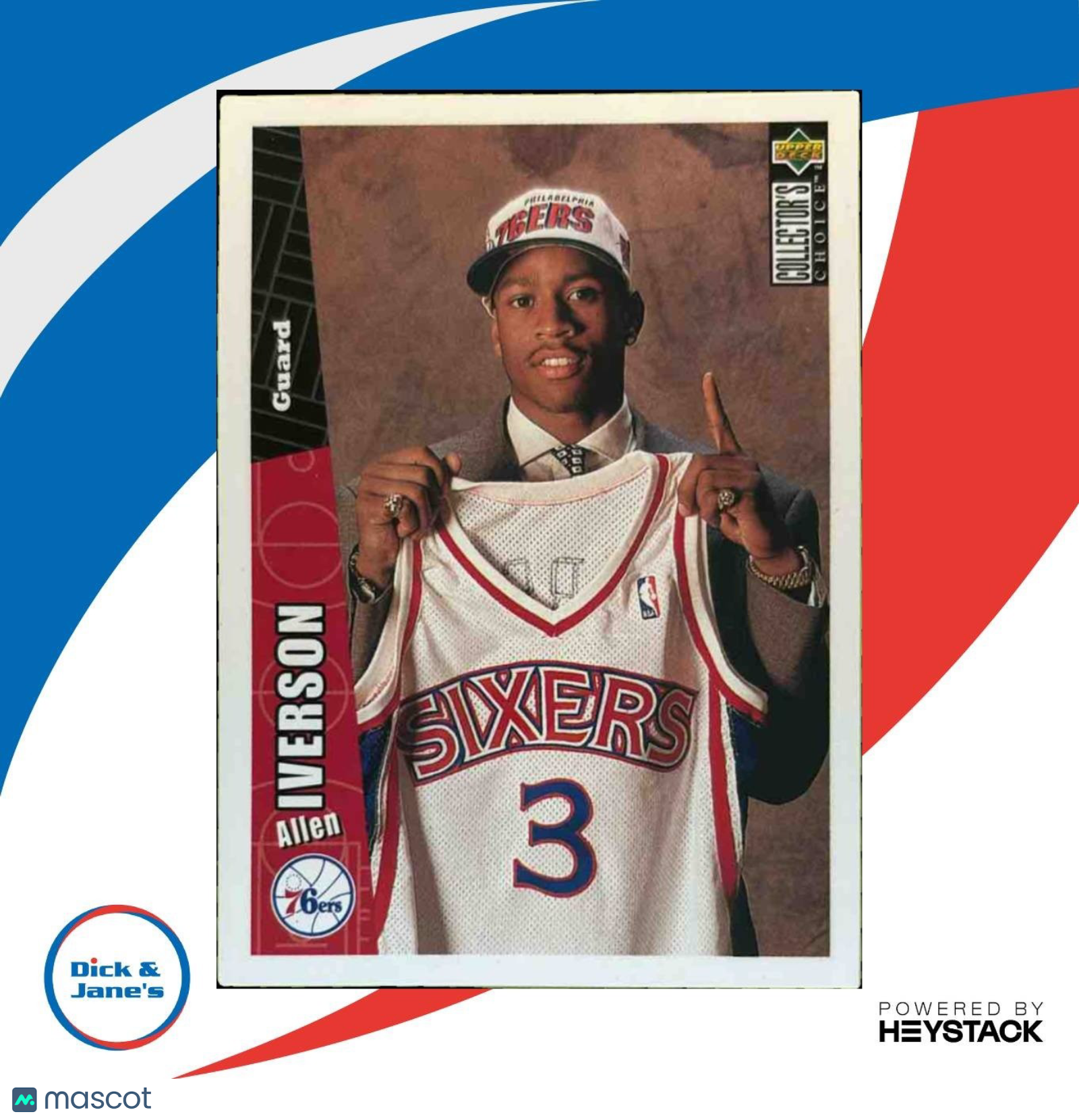 1996-97 Upper Deck Collector's Choice Allen Iverson 1996-97 Upper Deck Collector's Choice Allen Iverson