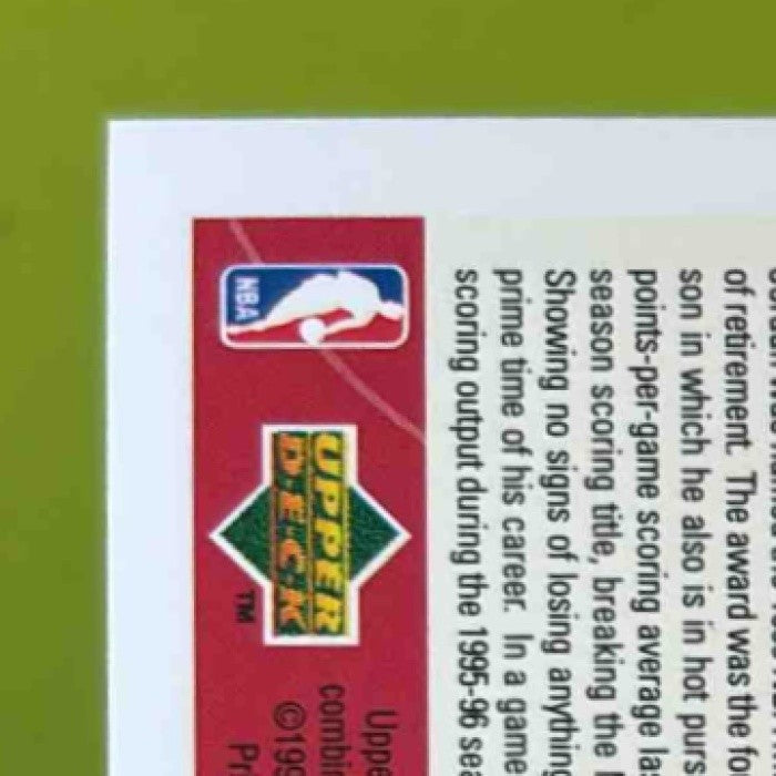 1996-97 Upper Deck Collector’s Choice Michael Jordan #23 Chicago Bulls - Sports Cards