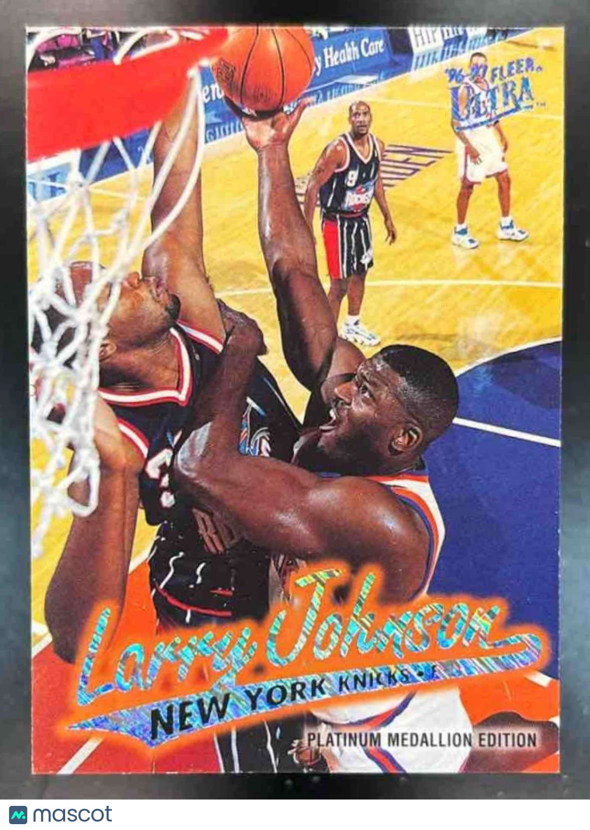1996 Fleer Ultra Larry Johnson Platinum Medallion #221 New York Knicks - Sports Cards