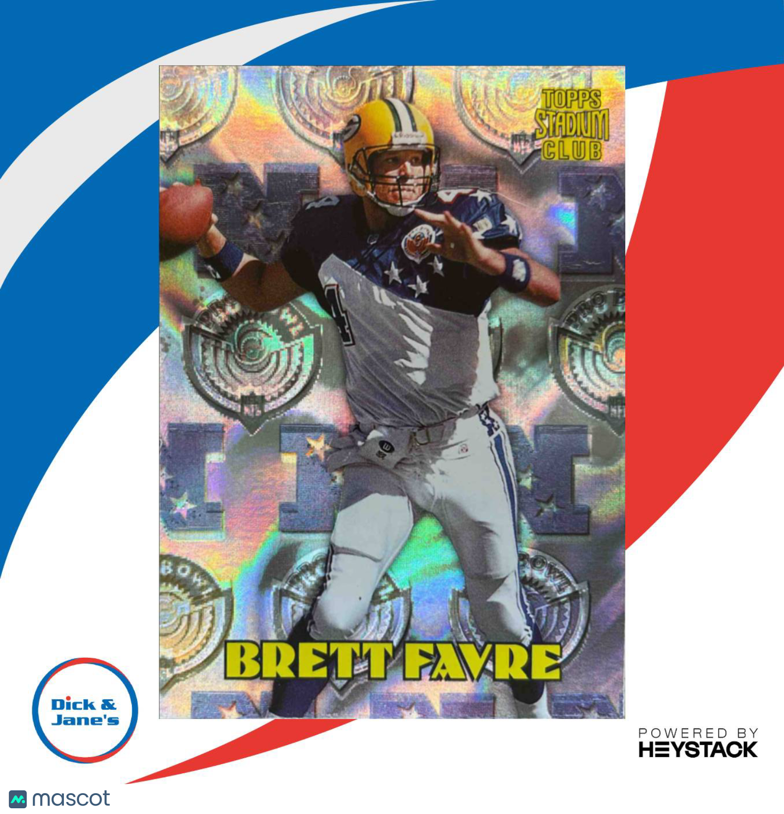 1996 Topps Stadium Club Brett Favre Pro Bowl #PB1 Green Bay Packers - Sports Cards