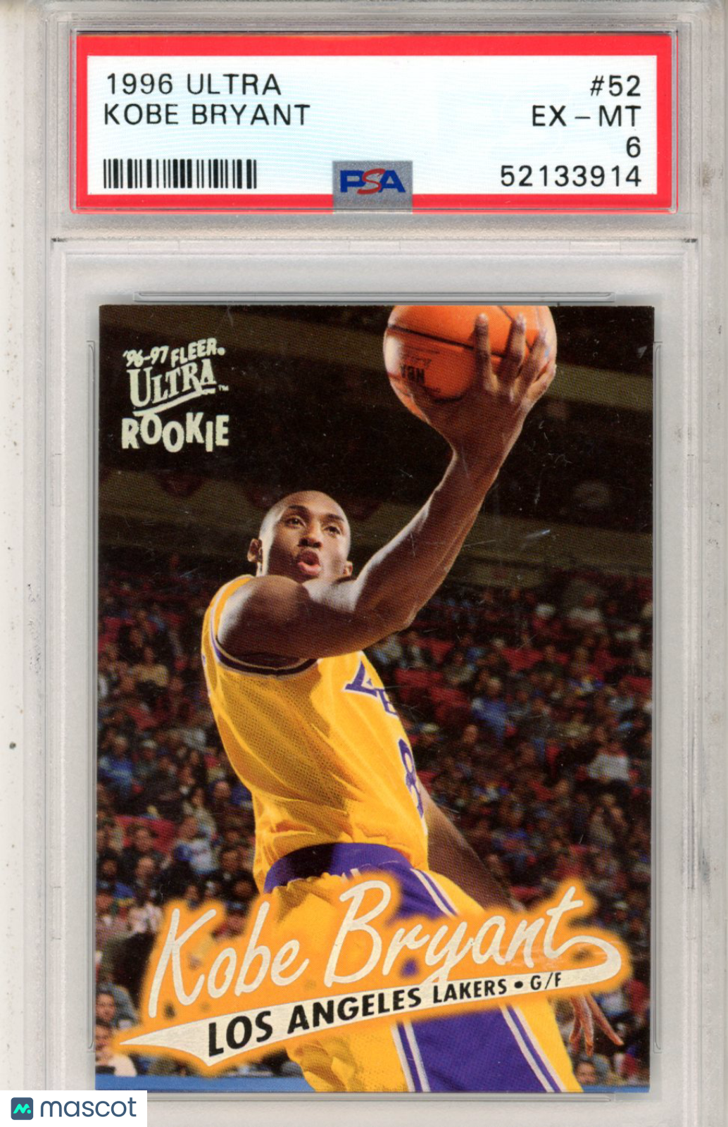 1996 Ultra Kobe Bryant #52 PSA 6 - Graded Sports Cards