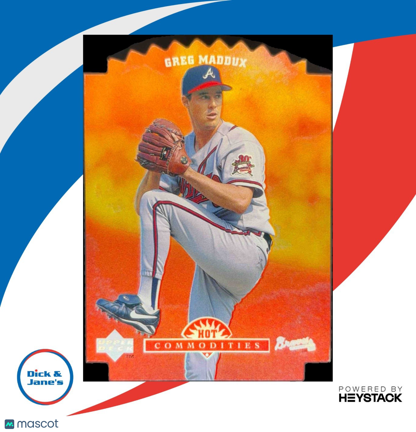 1996 Upper Deck Greg Maddux Hot Commodities #HC10 Atlanta Braves - Sports Cards