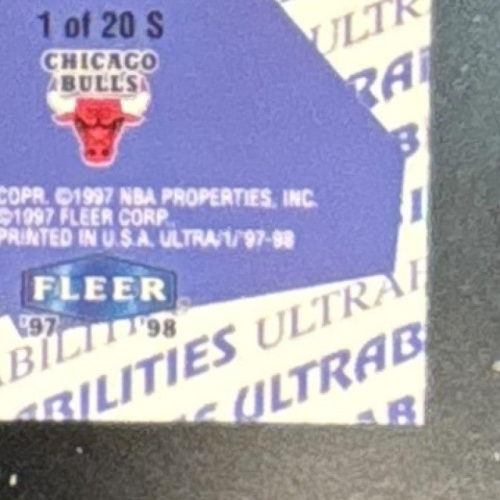 1997-98 Fleer Ultra Michael Jordan Ultrabilities Starter #1 S Chicago Bulls - Sports Cards