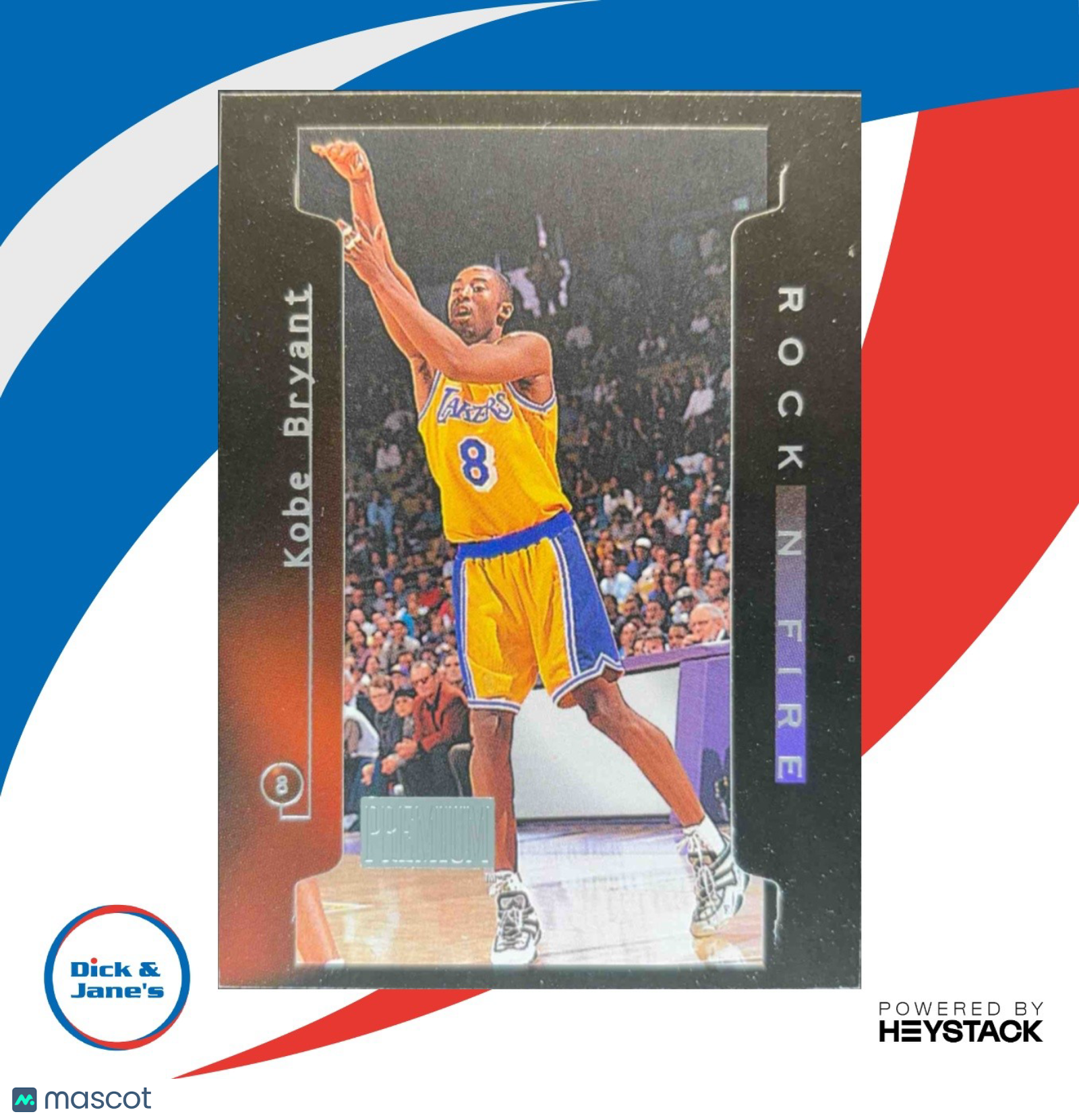 1997-98 Skybox x Premium Kobe Bryant Rock n’ Fire #2 RF Los Angeles Lakers - Sports Cards