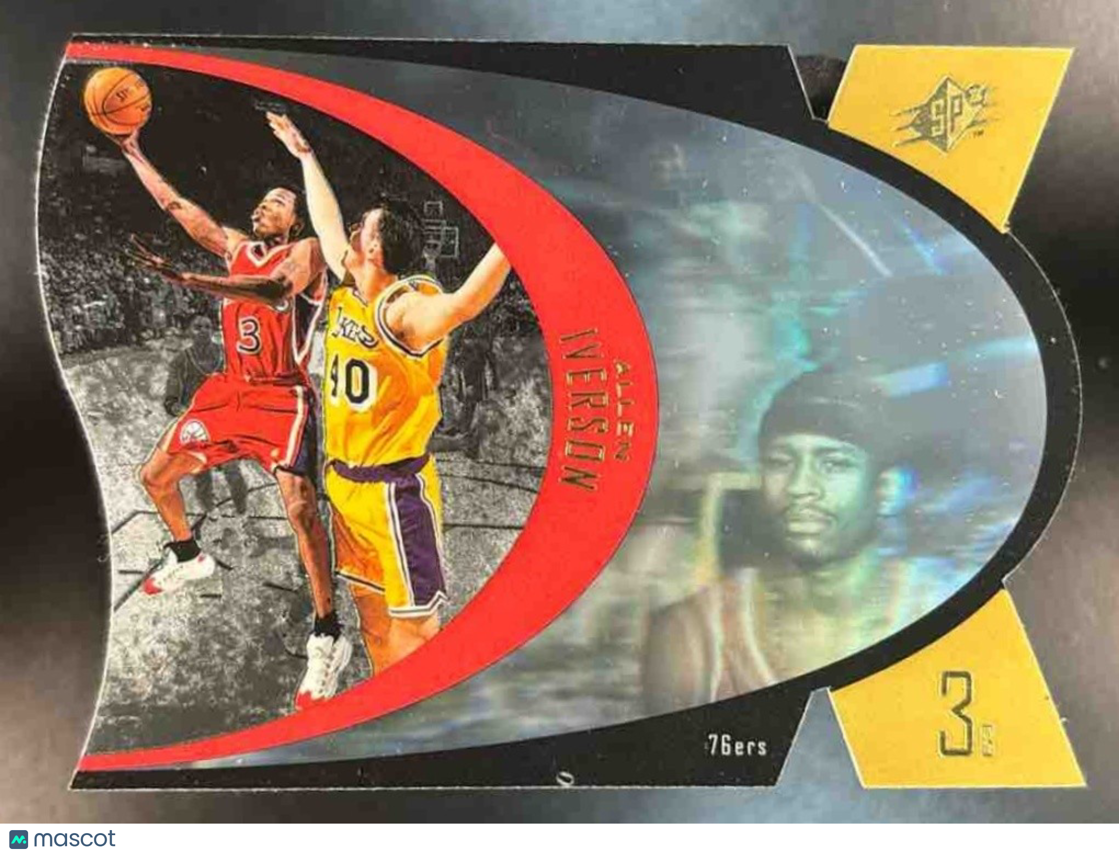 1997-98 SPx Allen Iverson Gold #SPX35 Philadelphia 76ers - Sports Cards