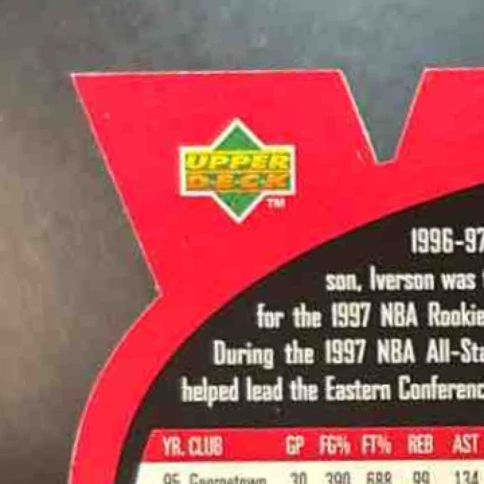 1997-98 SPx Allen Iverson Gold #SPX35 Philadelphia 76ers - Sports Cards