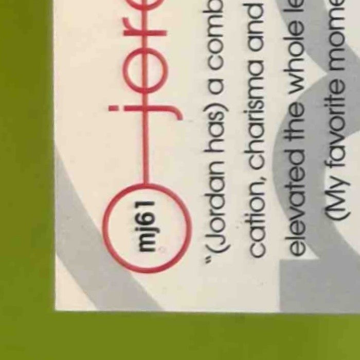 1997-98 Upper Deck Michael Jordan Tribute #MJ61 Chicago Bulls - Sports Cards