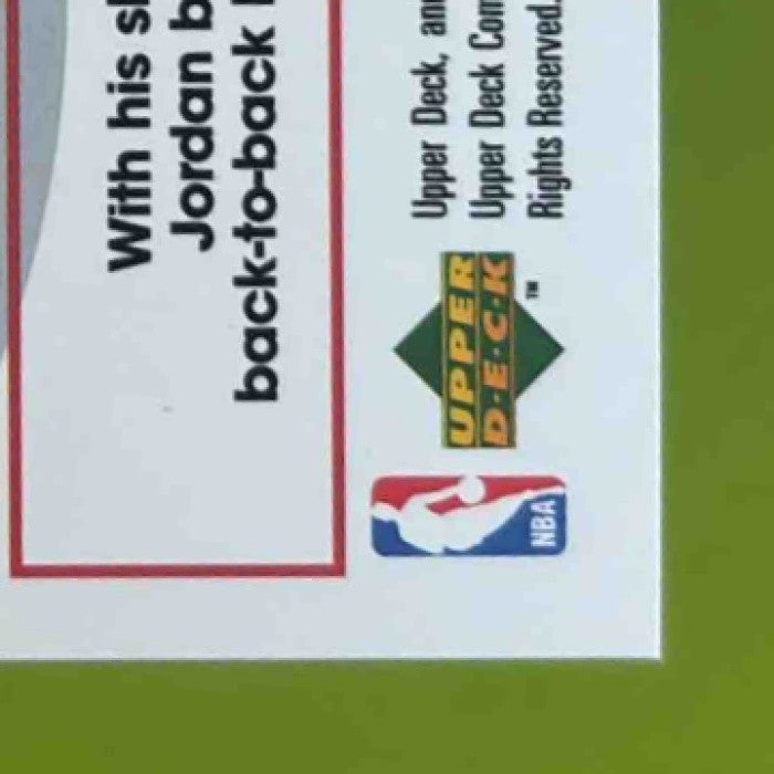 1997-98 Upper Deck Michael Jordan Tribute #MJ68 Chicago Bulls - Sports Cards