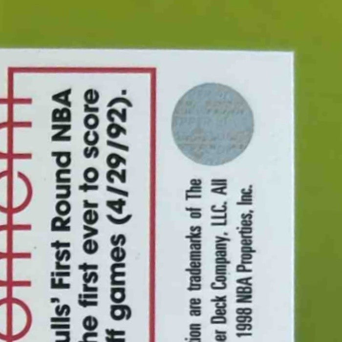 1997-98 Upper Deck Michael Jordan Tribute #MJ69 Chicago Bulls - Sports Cards